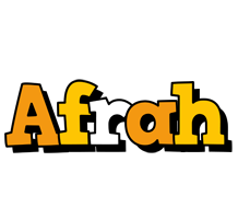 Afrah cartoon logo