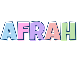 Afrah pastel logo