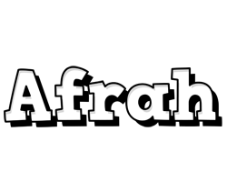 Afrah snowing logo