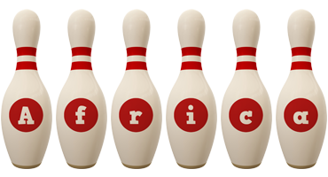 Africa bowling-pin logo