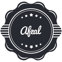 Afzal badge logo