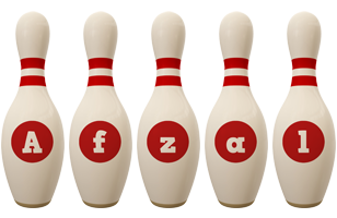 Afzal bowling-pin logo