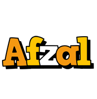 Afzal cartoon logo
