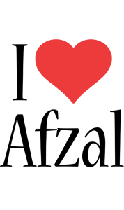 Afzal i-love logo