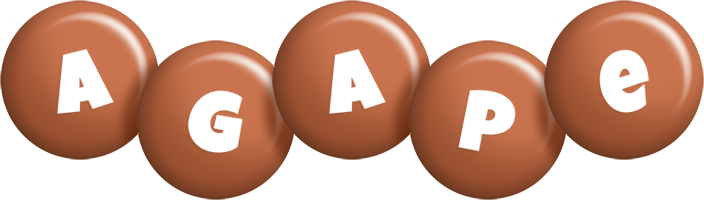 Agape candy-brown logo