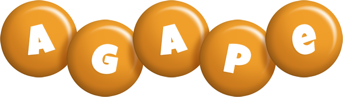 Agape candy-orange logo