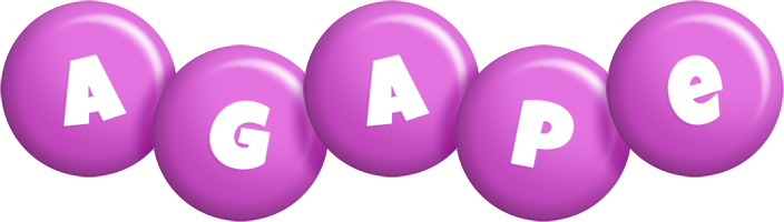 Agape candy-purple logo