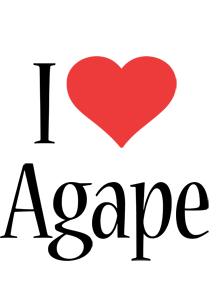 Agape i-love logo