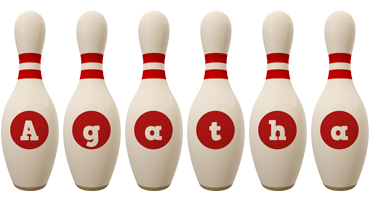 Agatha bowling-pin logo