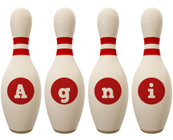 Agni bowling-pin logo