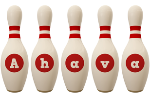 Ahava bowling-pin logo