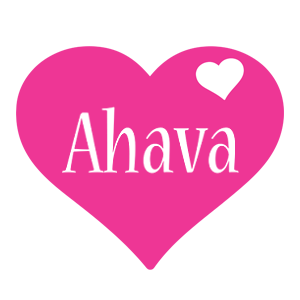 Ahava love-heart logo