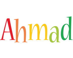 Ahmad birthday logo