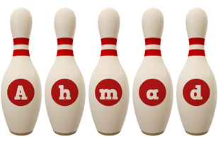 Ahmad bowling-pin logo