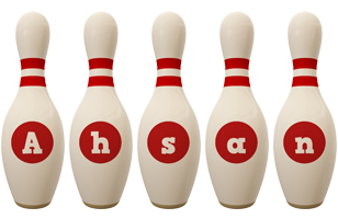 Ahsan bowling-pin logo