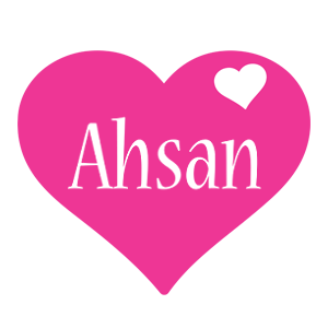 Ahsan love-heart logo