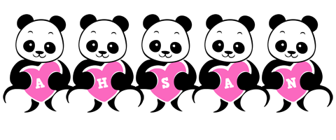 Ahsan love-panda logo