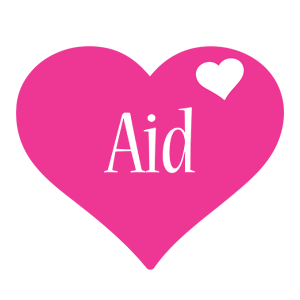 Aid love-heart logo