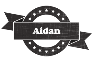 Aidan grunge logo