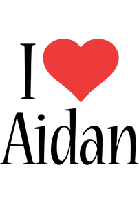Aidan i-love logo