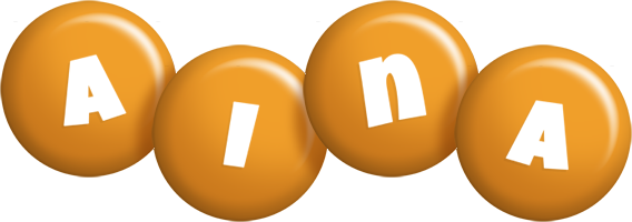 Aina candy-orange logo