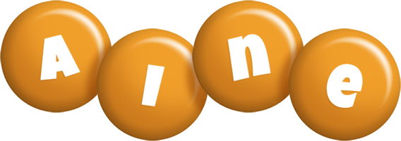 Aine candy-orange logo