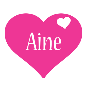 Aine love-heart logo