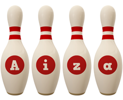 Aiza bowling-pin logo