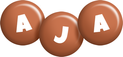 Aja candy-brown logo