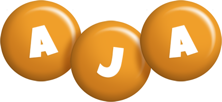 Aja candy-orange logo