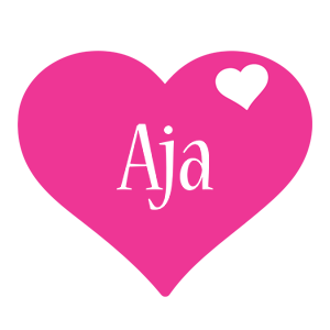 Aja love-heart logo