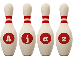 Ajaz bowling-pin logo