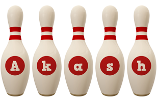 Akash bowling-pin logo