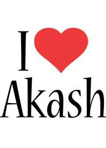 Akash i-love logo