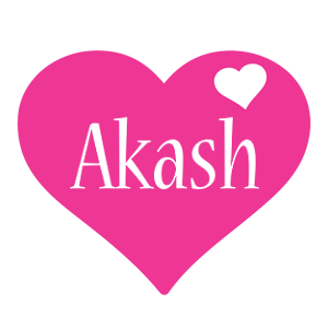 Akash love-heart logo