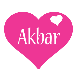 Akbar love-heart logo