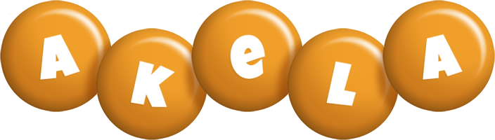 Akela candy-orange logo