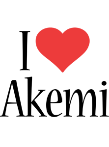 Akemi i-love logo