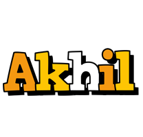 Akhil cartoon logo