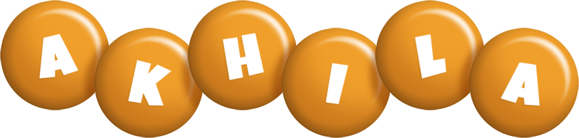 Akhila candy-orange logo