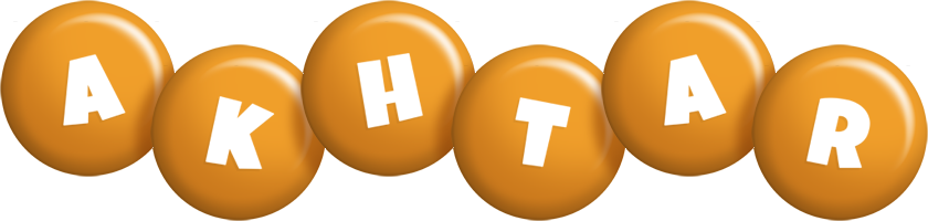 Akhtar candy-orange logo
