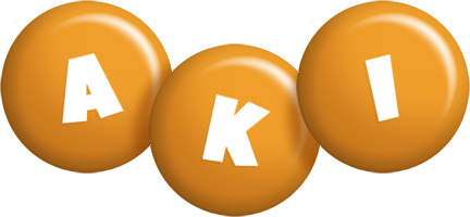 Aki candy-orange logo