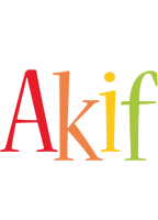 Akif birthday logo