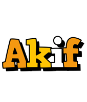 Akif cartoon logo