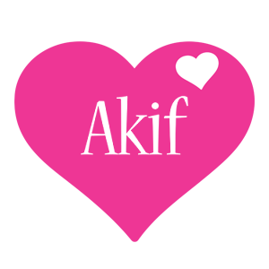 Akif love-heart logo