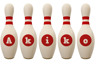 Akiko bowling-pin logo