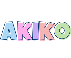 Akiko pastel logo
