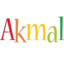Akmal birthday logo