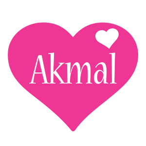 Akmal love-heart logo