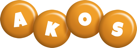 Akos candy-orange logo